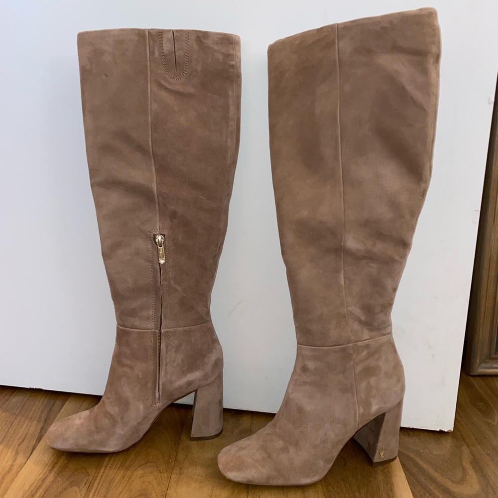 Sam Edelman Clarem Suede Tall Boots - Praline (Tan)